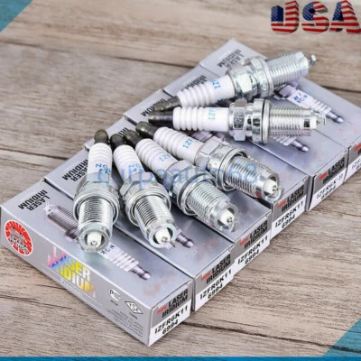 6PC Set Laser Iridium Spark Plugs Fits For Accord Civic CRV Acura IZFR6K11 6994 - Image 1 of 4