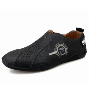 Mocassini uomo traspiranti leggeri pelle scarpe casual sneakers basse slip on - Foto 1 di 21