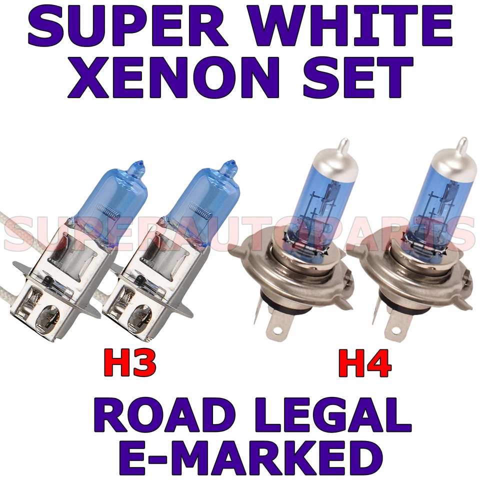 CHRYSLER STRATUS 1995-2001 SET H3 H4 XENON LIGHT BULBS Foto 1 de 1