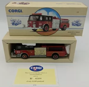 Diecast Corgi Classic Limited Edition American La France Fire Engine Chicago Liv - Picture 1 of 4
