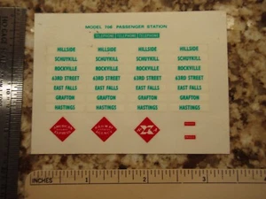 Kit Estación Pasajeros - Escala HO Vintage Atlas Modelo 706 Solo Letrero - Imagen 1 de 1