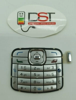 NOKIA N70 TASTIERINO MEMBRANA ARGENTO ORIGINALE USATA  - Immagine 1 di 3
