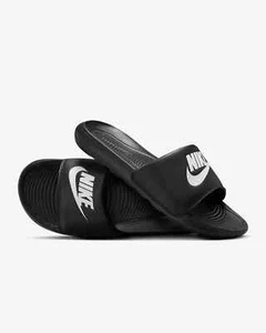 Mens 6 Nike Victori One CN9675-002 Slide Black Swoosh Casual Slip-On Sandals - Picture 1 of 2