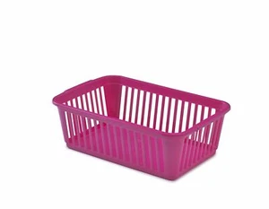 Whitefurze Handy Basket HOT PINK 25cm Office Storage Kid School Wardrobe Plastic - Picture 1 of 1