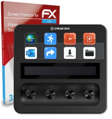 atFoliX 3x Protecteur d'écran pour Elgato Stream Deck Plus clair - Photo 1/4