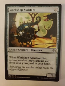 MTG Magic The Gathering Card Workshop Assistant Artifact Creature Construct  - Picture 1 of 2