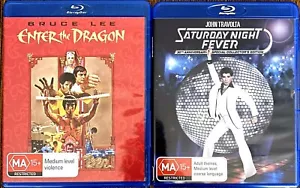 Saturday Night Fever/Enter The Dragon - Blu Ray DVD's - Like New ! - Picture 1 of 4