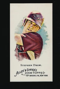 STEPHEN DREW ⚾ 2008 Topps Allen & Ginter's Mini #325 Arizona Diamondbacks - Picture 1 of 2
