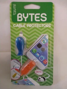 Tzumi - Bytes - Blue Whale & Orange Gator - Protects Cables From Wear&Tear -6675 - Picture 1 of 2