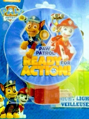 NICKELODEON PAW PATROL ПЛАГИН НОЧНИК лампа 3 разновидности новый! - Изображение 1 из 3