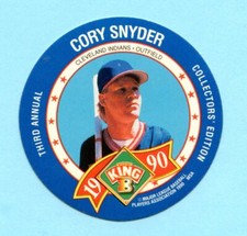 1990 King-B Jerky Third Annual Collector's Edition Discs # 12 Cory Snyder