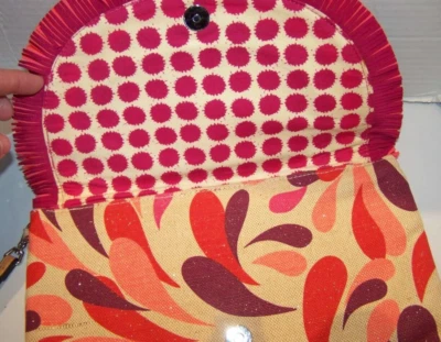 Bolso de Mano Vera Bradley, Salpicaduras de Verano, Bolso sin Mano, Muñequera, Paja, Rosa Coral, NUEVO Foto 1 de 4