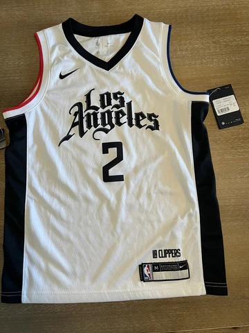 Nike Clippers Kawhi Leonard #2 2020-21 City Edition Swingman Jersey YOUTH M NWT Cover