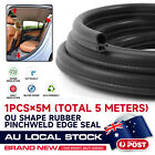 1x Front Or Rear Black Pinchweld Car Auto Hood Trunk Seal Edge Rubber Seal 196"