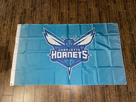 Deluxe Charlotte Hornets Flag Banner 3x5 ft NBA Basketball 2021 Logo Fan Gift Cover