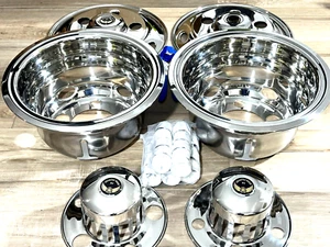 TOW TRUCKS WHEELS ,VANS ,HINO hub caps ISUZU MITSUBISHI ( 17 .5 inch 6 stud ) - Picture 1 of 10