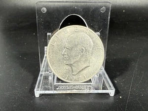 1971 One Dollar Silver Liberty Eisenhower Coin Flying Eagle No Mint Mark A - Picture 1 of 3