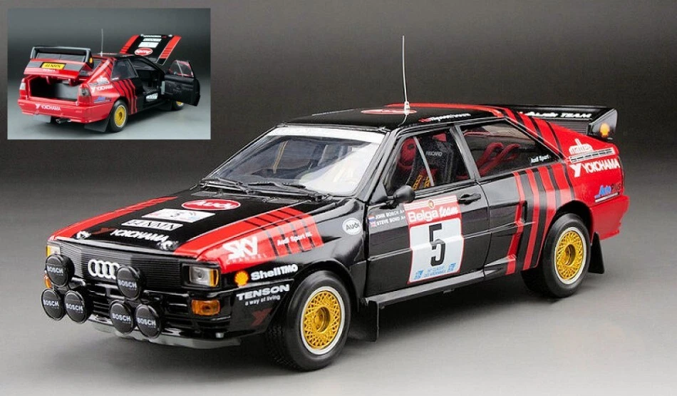 Modellino auto scala 1:18 SunStar AUDI QUATTRO A2 CIRCUIT DES ARDENNE rally - Immagine 1 di 1