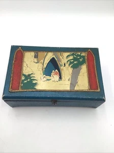 Caja Tesoro Baratija Novedades Madera Donald F Duncan Antigua Años 30 De Colección Rara - Imagen 1 de 11