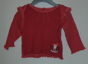 Rot/hellrot gestreifter 2-Teiler Shirt und Hose mit Druckbildern Gr. 50 ESPRIT - Bild 1 von 2