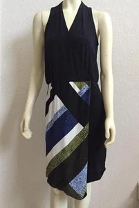 Tibi Asymmetrical Draped Faux Wrap Silk Dress 2 NWT - Picture 1 of 1