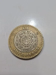 2014 Mexico 10 Pesos Bi-Metalic - Picture 1 of 5