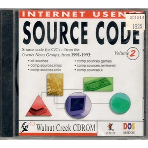 Internet Usenet Source Code Vol 2 1991-1993 Walnut Creek CDROM Sealed - Picture 1 of 2