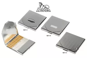 CUSTODIA PORTASIGARETTE PER 11 BIONDE CLASSICHE CROMATO E INCISO LUBINSKI N211 - Foto 1 di 1