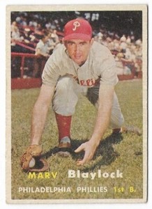 MARV BLAYLOCK 1957 Topps #224 Philadelphia Phillies SALE GOES TO GOOD CAUSE 🔥⚾