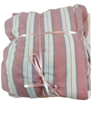 Tommy Hilfiger 3 Pce Twin Sheet Set Red White Blue Stripe Cotton Polyester 2014  - Image 1 of 3