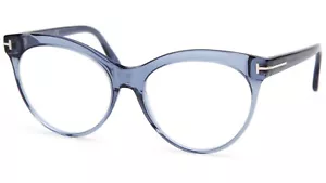 NEW TOM FORD TF5827-B 090 Blue Eyeglasses Frame 55-16-140mm B48mm Italy - Picture 1 of 10