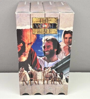 The Visual Bible Matthew 4 VHS Video Tape Box Set NIV Book Jesus Christ Lord God - Image 1 of 4