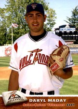 2007 Salem-Keizer Volcanoes Grandstand #22 Daryl Maday Bristol Wisconsin WI Card