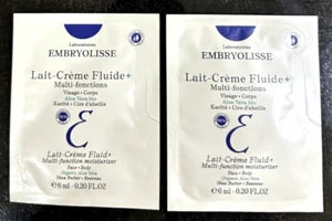 Lot 2: EMBRYOLISSE LAIT-CRÈME FLUID Moisturizer. Sample 2 x 6 ml. Made in France - Imagen 1 de 7