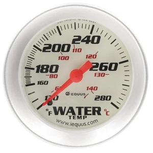 Equus Water Temperature Gauge 8242; 8000 Series Water Temp 130-280deg, 2 in. - Picture 1 of 1