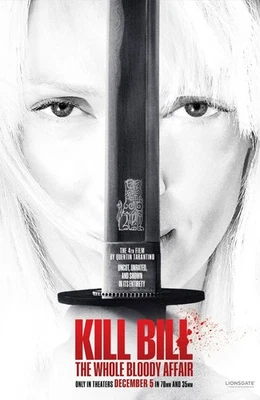 Póster de la película Kill Bill volumen 1 The Whole Bloody Affair impresión de Quentin Tarantino Foto 1 de 4