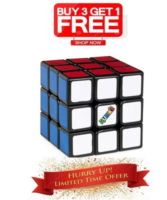 Rubik's Cube 3X3 Classic Puzzle Toy Brain Teaser Fidget Game - Image 1 of 4