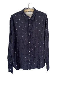 Nueva Camisa Náutica $78 Riviera Club Mujer Grande Azul Blanco Doble Algodón P8 - Imagen 1 de 9