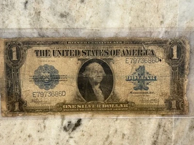 1923 $1 Silver Certificate "Horseblanket" Circulated Fr. 237 - Image 1 of 4