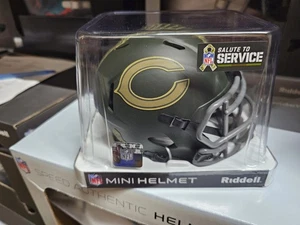 CHICAGO BEARS 2025 SALUTE TO SERVICE Mini Speed NFL FOOTBALL NEW PACKAGE - Picture 1 of 4