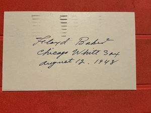 FLOYD BAKER 🔥🔥MLB Debut: 1943 ST LOUIS BROWNS 🔥🔥Autograph  Postcard 🔥🔥 - Picture 1 of 2