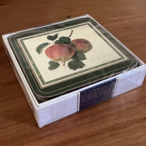 PIMPERNEL Vintage New Hooker Fruits 6 Coasters Asst Design New In Original Box - Picture 1 of 3