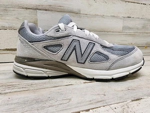 New Balance 990v4 GS Grey White Suede Boys Youth Size 4.5 - KJ990GLG - Picture 1 of 10