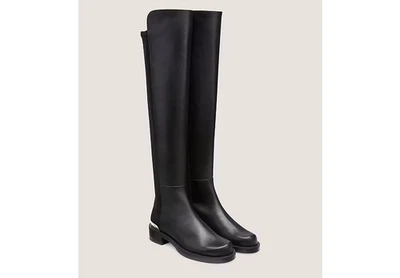 ¡NUEVO! $795 BOTAS STUART WEITZMAN 5050 LOGOTIPO AUDAZ SOBRE LA RODILLA NEGRAS TALLA 9B Foto 1 de 4