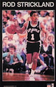 Rod Strickland Poster Starline MINI Promo Poster 3x5 San Antonio Spurs - Picture 1 of 1