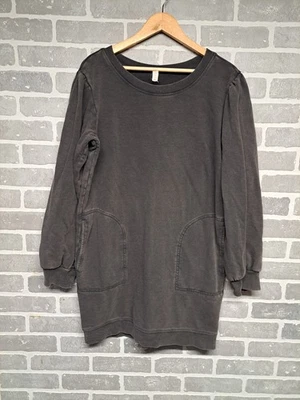 Daily Practice by Anthropologie Mujer Gris Sudadera Bolsillos Vestido Talla Grande Foto 1 de 4