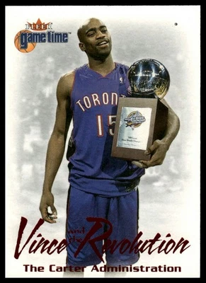 2000-01 Fleer Game Time #6 VR Vince Carter Vince and the Revolution - Image 1 of 2