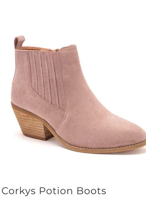 Botas para mujer Boutique by Corky's talla 9 NUEVAS gamuza vegana rubor Foto 1 de 4