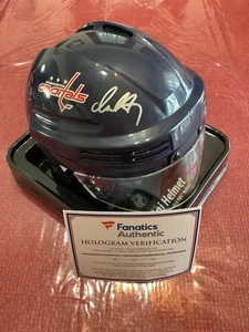 Mini casco Alexander Ovechkin autógrafo capitales con *certificado de autenticidad de fanáticos* firmado - Imagen 1 de 6