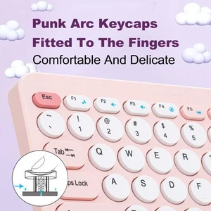 Wireless Keyboard And Mouse Combo 2.4G Ergonomic Compact Silent For Computer And - Picture 1 of 9